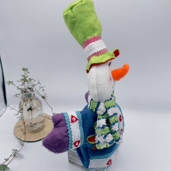 Vintage Snowman Bottle Cover Puppet - Picture 3 of 8